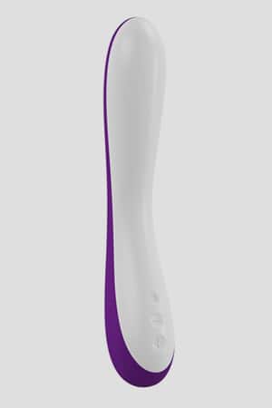 Vibratore Design Ovo F3 Bianco/Viola 22cm
